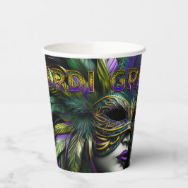 Mardi Gras Mask Pappbecher