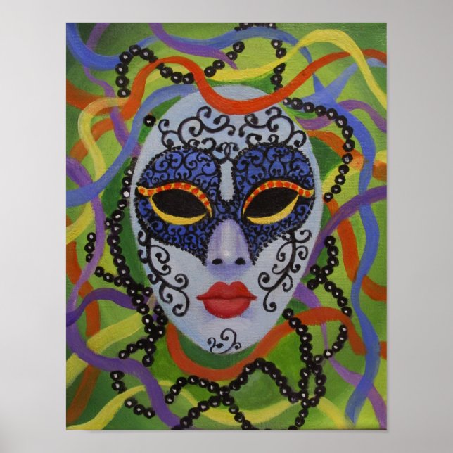 MARDI GRAS MASK, POSTER (Vorne)