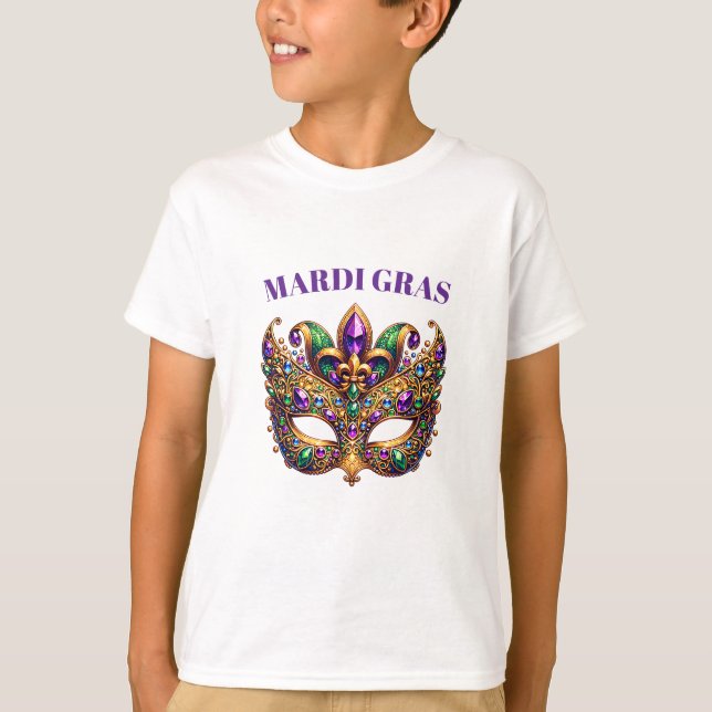 Mardi Gras Mask  T-Shirt (Vorderseite)