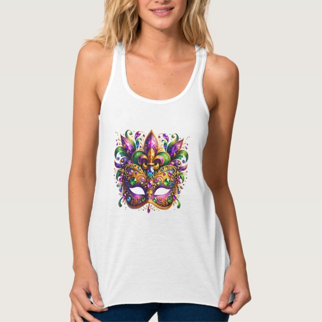 Mardi Gras Mask  Tank Top (Vorderseite)