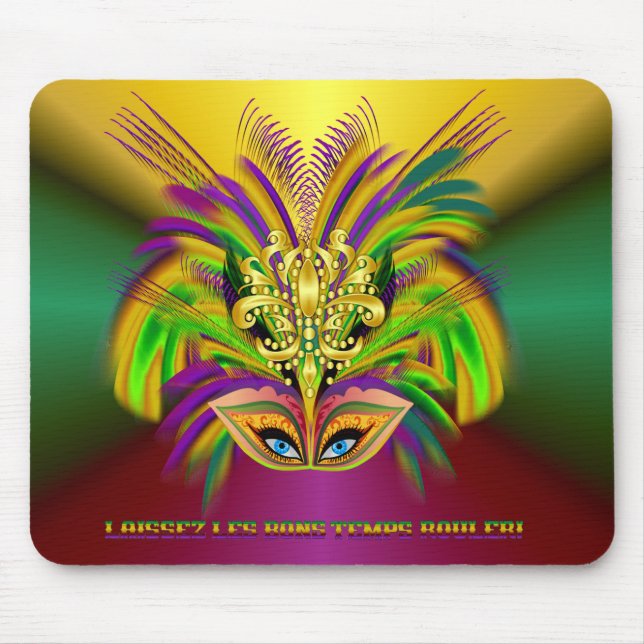 Mardi-Gras-Mask-The-Queen-V-2 Mousepad (Vorne)