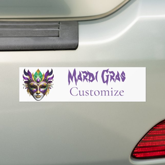 Mardi Gras Mask Thunder_Cove Autoaufkleber (Auf Auto)