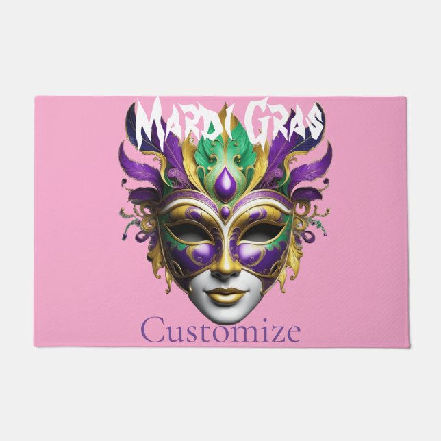 Mardi Gras Mask Thunder_Cove Fußmatte (Vorderseite)