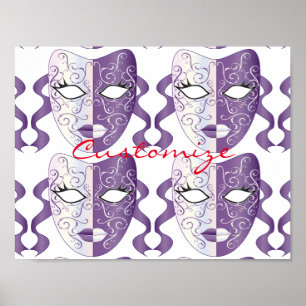 Mardi Gras Mask Thunder_Cove Poster