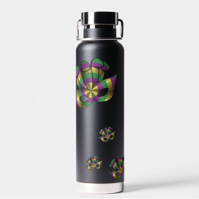 Mardi Gras Mask Trinkflasche (Rückseite)