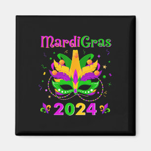 Mardi Gras Maske Fleur De Lys Perlen Nola Karneval Magnet
