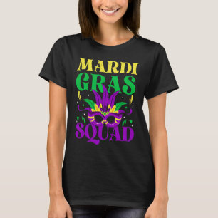 Mardi Gras Maske Kostüm Mardi Gras Squad Männer Fr T-Shirt