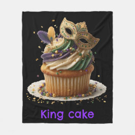 Mardi Gras Masked Cupcake Celebration Fleecedecke