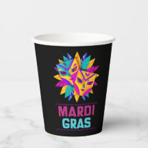 Mardi Gras Masken Paper Cup