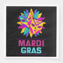 Mardi Gras Masken Papier Napkins Serviette