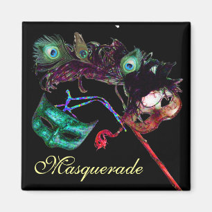 Mardi‑Gras‑Maskenball Magnet