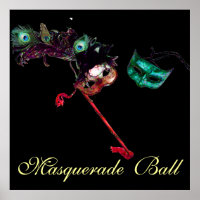 MARDI GRAS MASKENBALL ,Schwarz
