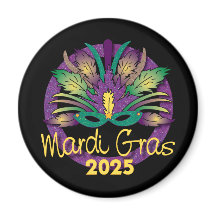 Mardi Gras Maskenmagnet - 2025