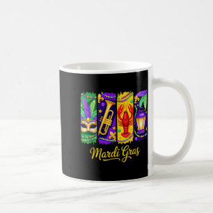 Mardi Gras Maskenperlen New Orleans Karneval Kaffeetasse