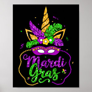 Mardi Gras Maskottchen Party Lugano Gestern und He Poster