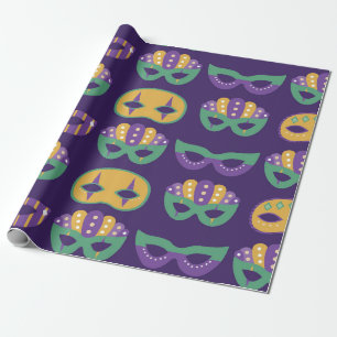 Mardi Gras Masks Geschenkpapier