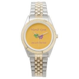 Mardi Gras Masks Rouler Armbanduhr