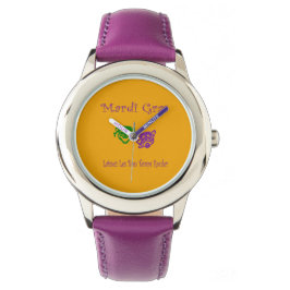 Mardi Gras Masks Rouler Armbanduhr