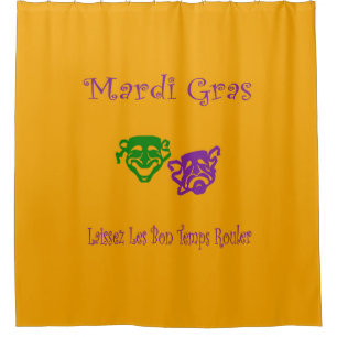 Mardi Gras Masks Rouler Duschvorhang