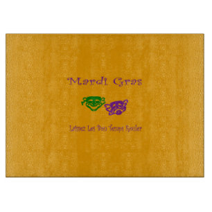 Mardi Gras Masks Rouler Schneidebrett