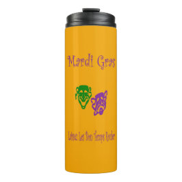 Mardi Gras Masks Rouler Thermosbecher