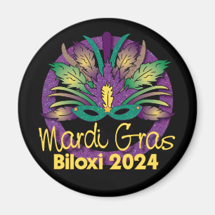 Mardi Gras Masque Magnet - 2024 - Biloxi, MS