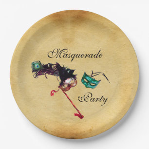 MARDI GRAS MASQUERADE BALL MASK Parchment Pappteller