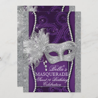 Mardi Gras Masquerade Geburtstagsparty Einladung