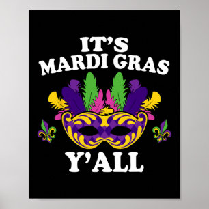 Mardi Gras Masquerade Mardi Paradies Kostüme Museo Poster