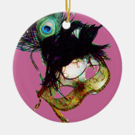 MARDI GRAS MASQUERADE PARTY, Gem Stones Keramik Ornament