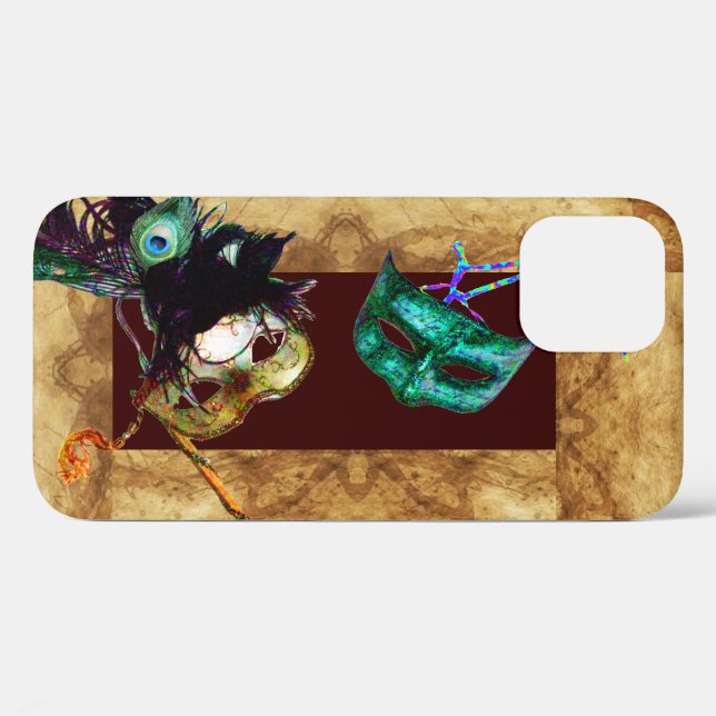 MARDI GRAS MASQUERADE Perchment Case-Mate iPhone Hülle (Rückseite (Horizontal))