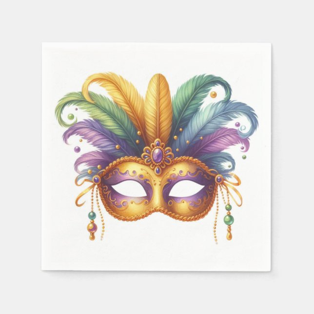 Mardi Gras Masquerade Serviette (Vorderseite)