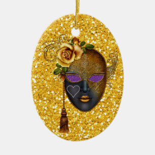 Mardi Gras - Masquerade - SRF Keramik Ornament