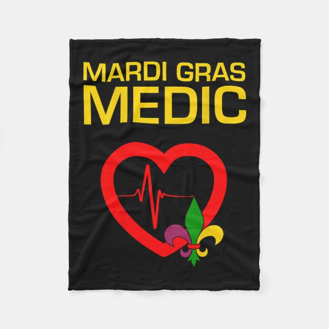 Mardi Gras Medic Fleecedecke (Vorderseite)