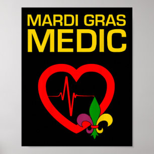 Mardi Gras Medic Poster