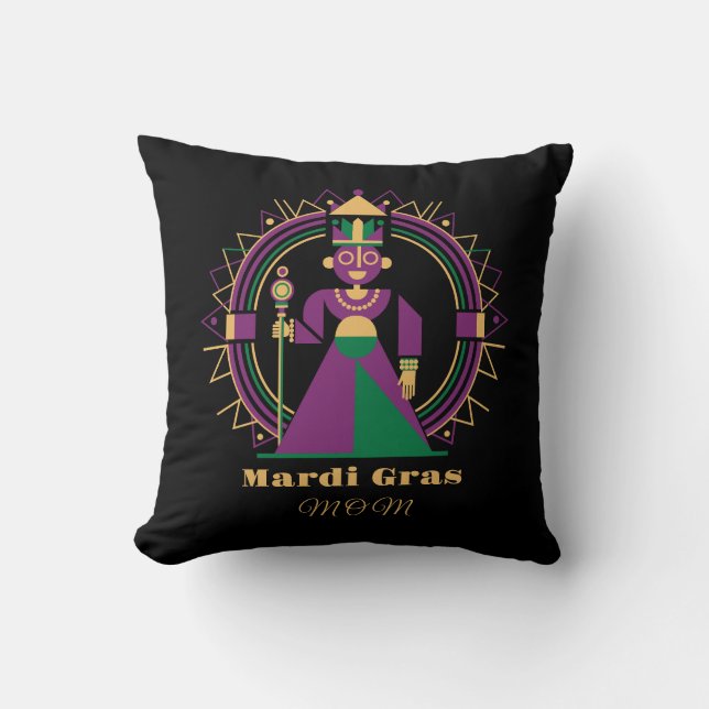 Mardi Gras Mom 2026 Queen Kissen (Vorderseite)