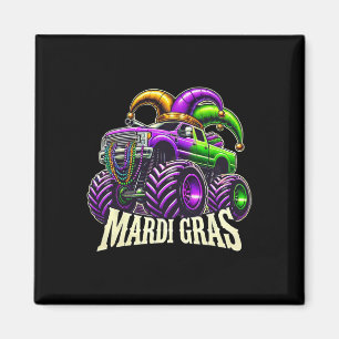 Mardi Gras Monster Truck Narrrenkarneval Jungen Mä Magnet
