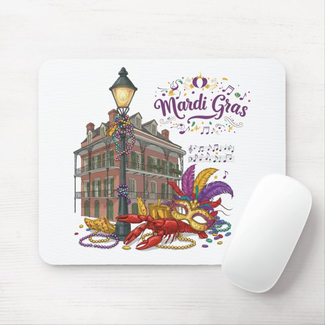 Mardi Gras Mousepad (Mit Mouse)