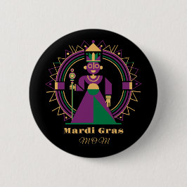Mardi Gras Mutter 2026 Königin Button