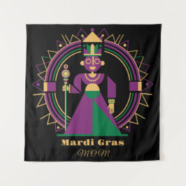 Mardi Gras Mutter 2026 Königin Wandteppich