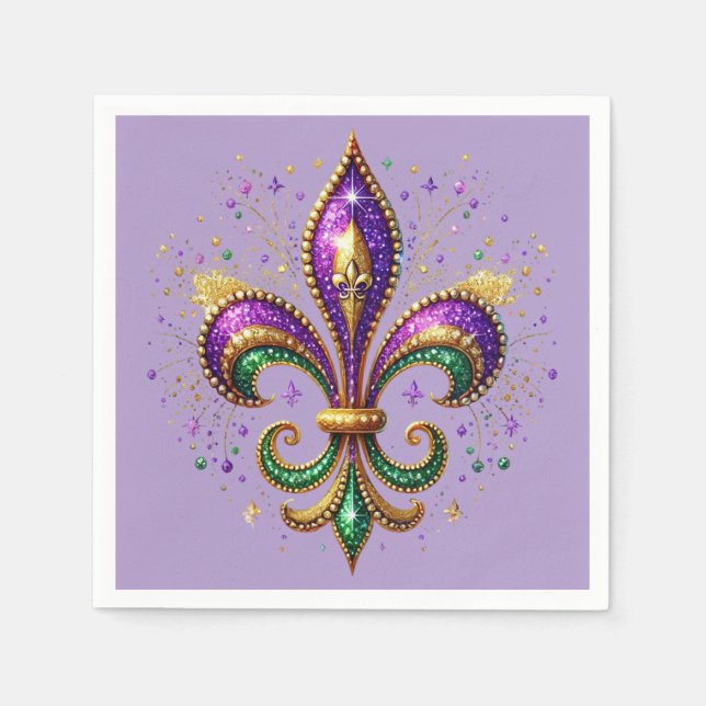 Mardi Gras Napkin Serviette (Vorderseite)