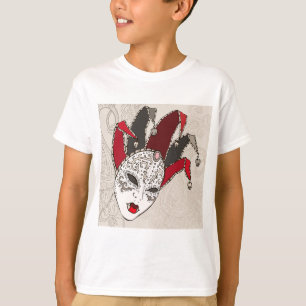 Mardi Gras Narrenmaske Venetianischer Karneval T-Shirt