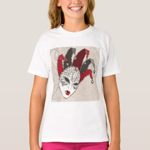 Mardi Gras Narrenmaske Venezianischer Karneval T-Shirt