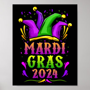 Mardi Gras Narrrenkostüm Kinder Mädchen Jungen Män Poster