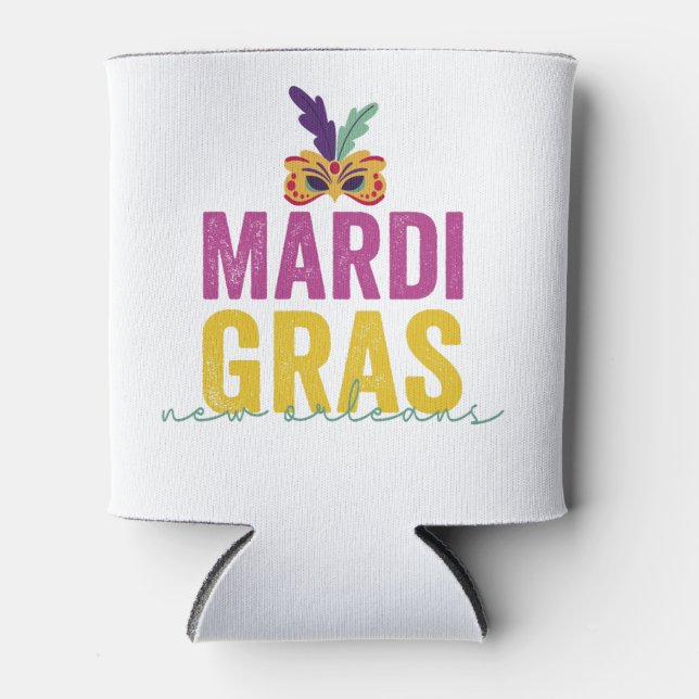 Mardi Gras New Orleans 2024 Karneval Geschenk Dosenkühler (Vorderseite)