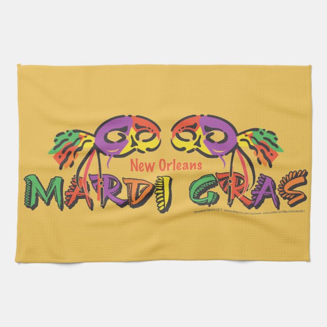 Mardi Gras New Orleans Handtuch (Horizontal)