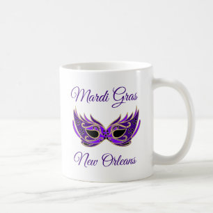 Mardi Gras New Orleans Mask Kaffeetasse