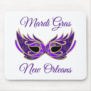 Mardi Gras New Orleans Mask Mousepad