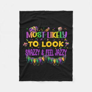 Mardi Gras Nola Karneval wahrscheinlich passendes Fleecedecke