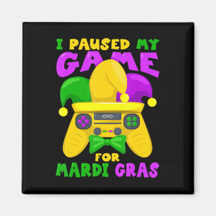 Mardi Gras Outfit for Men Kinder Mardi Gras Gamer Magnet